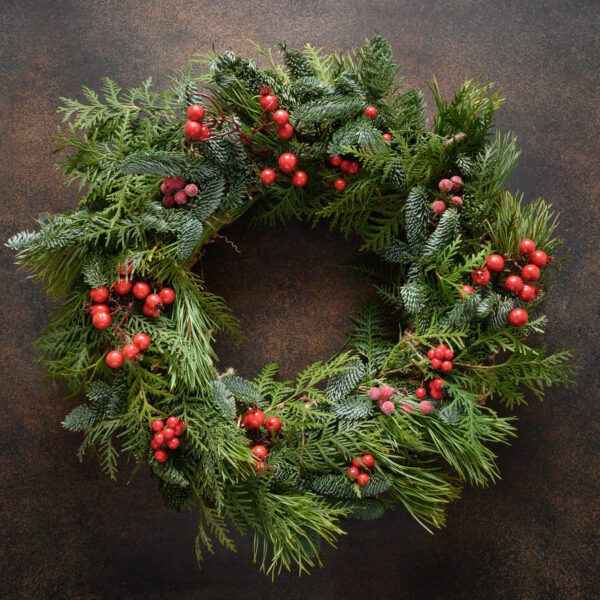 Red Xmas Wreath